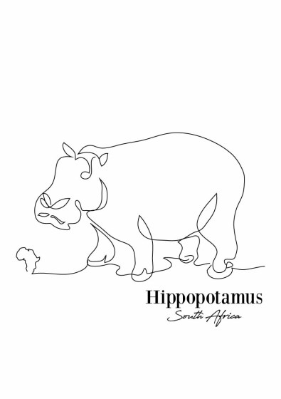 contour hippo silkscreen